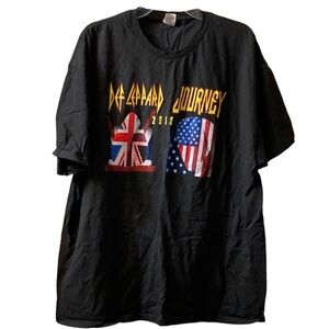NEW Def Leppard and Journey 2018 Tour Dates T-shirt - Size 2X